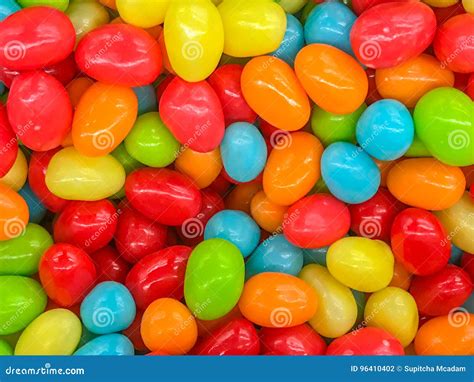 Gourmet jelly beans. stock photo. Image of candy, crunchy - 96410402