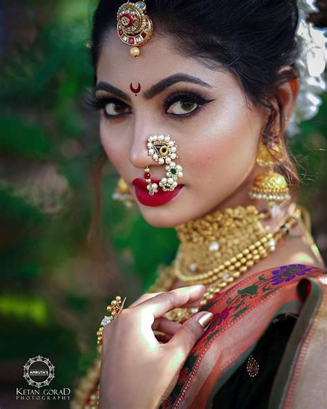 Image result for Marathi Bride Makeup