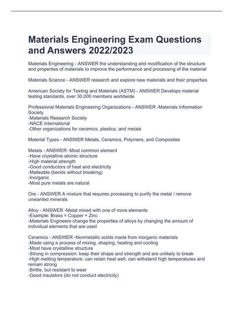 Image result for Material Engineering Crystal Structure Exam Question