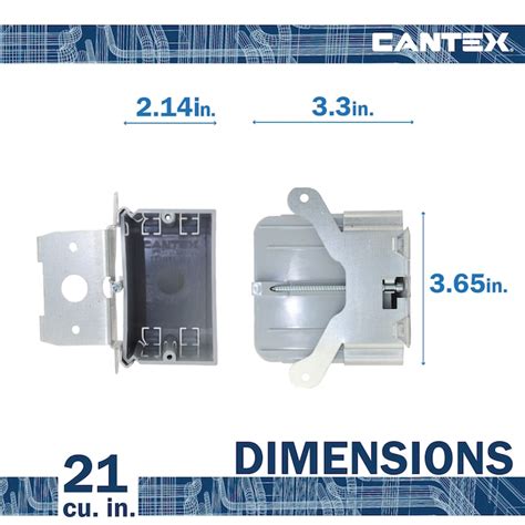 CANTEX 1 -Gang PVC New work Switch/Outlet Electrical Box in the ...