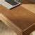 Joey Beech Wood Desk – Brown Leatherite
