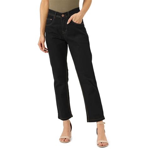 PARIS HAMILTON Women/Girl High Waist Boy Friend fit Stretchable Denim ...