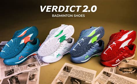 Nivia Verdict 2.0 Badminton Shoe for Men, Breathable Mesh with TPU ...