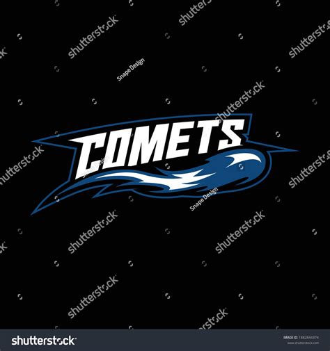 Comets Vector Mascot Logo Illustration Stock Vector (Royalty Free ...