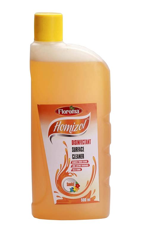 Floroma Homizol Disinfectant Surface Cleaner Sandal (500 ml) : Amazon ...