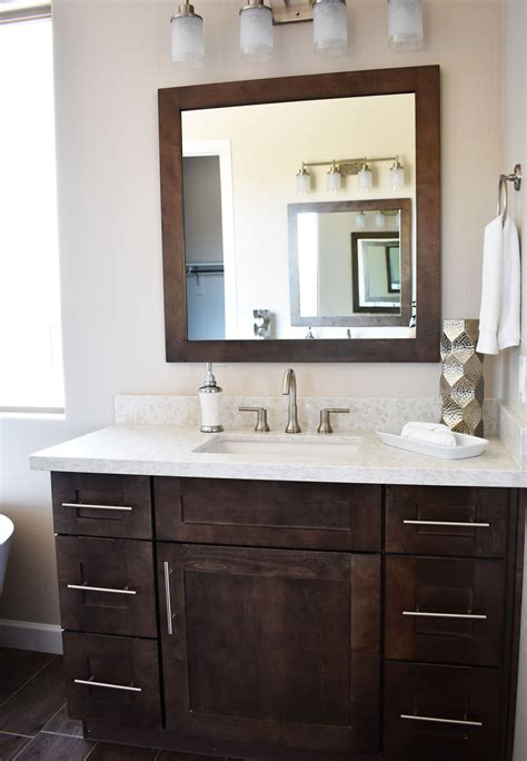 Bathroom Color Ideas With Dark Wood Cabinets at Stephanie Reynolds blog
