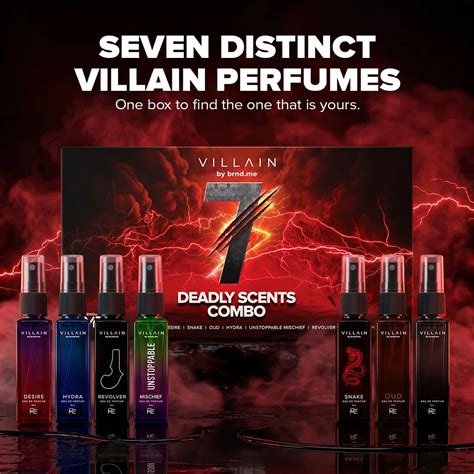Villain 7 Deadly Scents Trial Pack 7 Perfumes – VILLAIN
