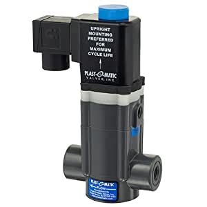3/4inch NPT R24 CPVC Direct Acting Solenoid Valve with Viton Seals & 1 ...