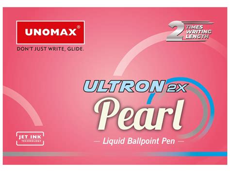 Unomax Ultron 2X PEARL Black Ball Pen (Pack Of 20 Pens) Buy Online