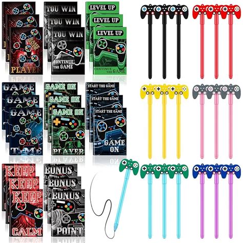 Wettarn 48 Pcs Gamer Party Favors Include Video Game Party Favor Pens ...