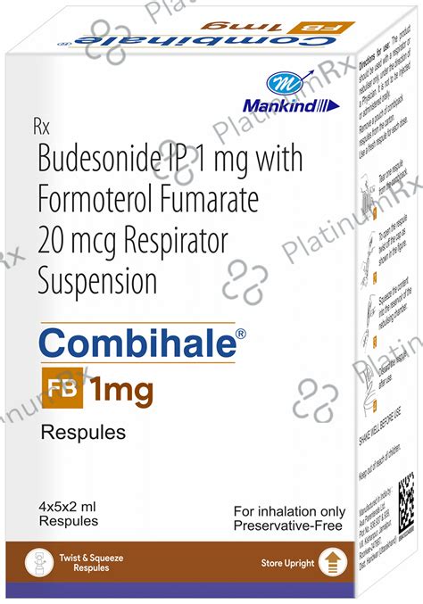 Combihale FB 1mg/20mcg Respules 2X2ml - Save -57% on Substitute Medicine