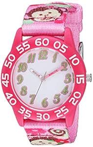 Red Balloon Girl's Quartz Plastic and Nylon Watch, Color:Pink (Model ...