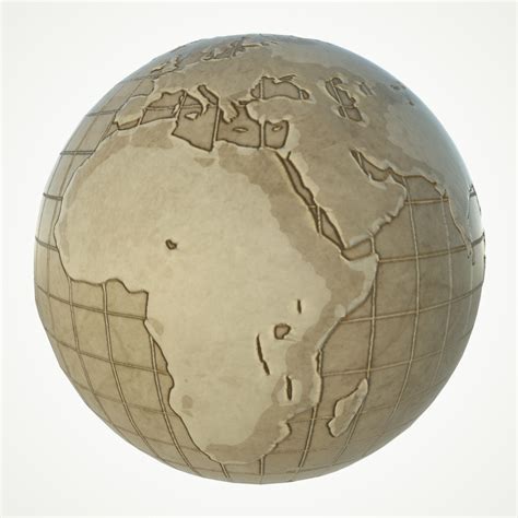 World Map Globe 3D Model 的图像结果
