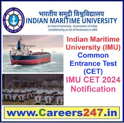 Indian Maritime University (IMU) Common Entrance Test (CET) IMU CET ...