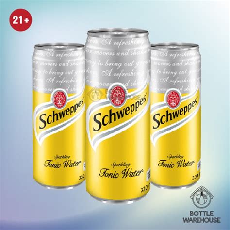 Jual Schweppes Tonic Water Can / Air Tonik 250ml - Mixer 3 kaleng ...