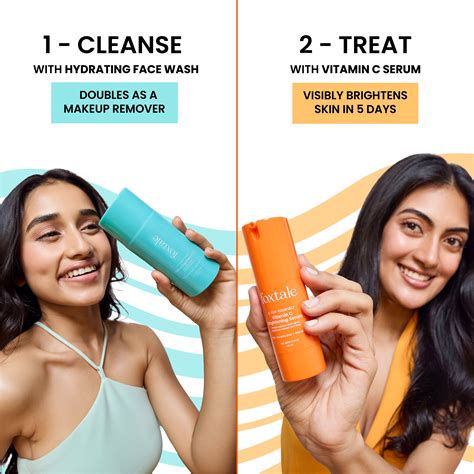 Hydrating Cleanser & Vitamin C Serum Duo – Foxtale