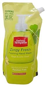 Buy Swiss Tempelle Zingy Fresh Foaming Hand Wash Refill - 500ml (Ginger ...