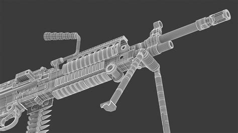 Mk 48 Machine Gun 3D model | CGTrader