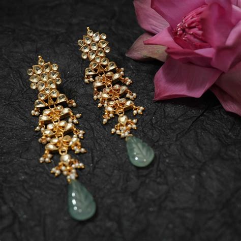 Kandan Polki Designer Earrings @ ₹1,450 | Free Delivery