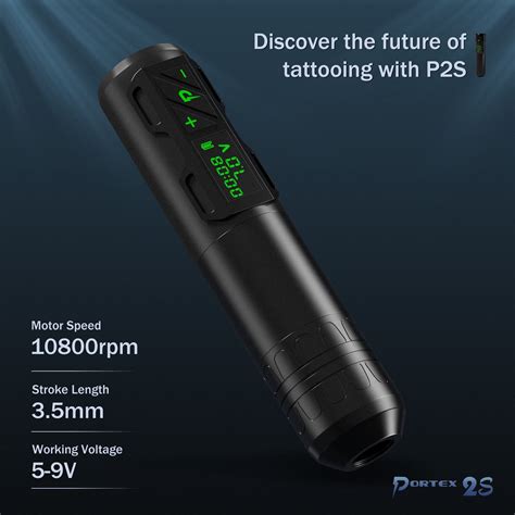 EZ Portex Generation 2S (P2S)3.5mm Wireless Battery Tattoo Pen Machine ...