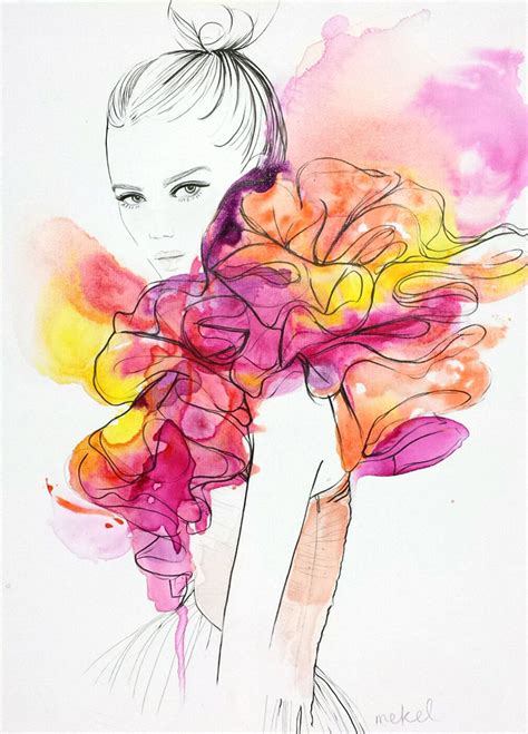 5 Must-Follow Fashion Illustrators on Instagram | Fashion illustration watercolor, Fashion art ...