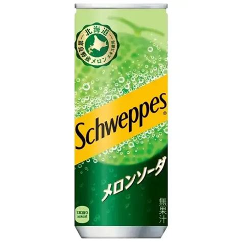 Schweppes Melon Soda – Japanese Soft Drink with Furano Melon
