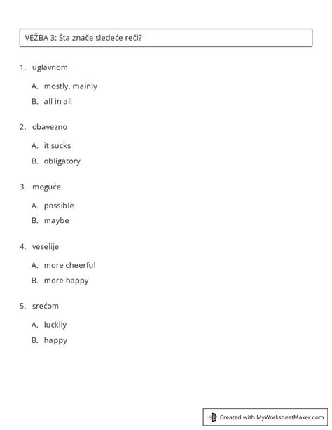 Image result for Multiple Choice Worksheet Maker