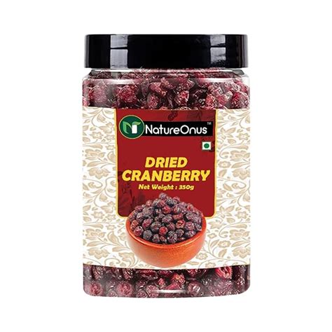 NatureOnus Dried Cranberry Slice 350g | Premium Dried Sliced ...