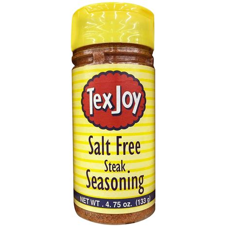 Salt-Free Steak Seasoning from TexJoy Steak Seasonings, BBQ Seasonings ...