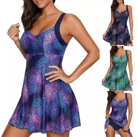 Plus Size Ladies Swim Dress Skirted Swimwear India | Ubuy