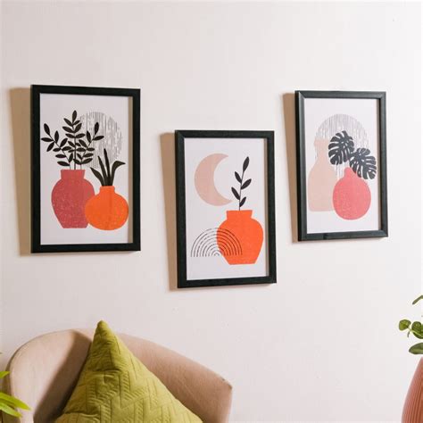 Abstract Gallery Wall Art Set Of 3 13x9 Inch Online - Premium Wall Art ...