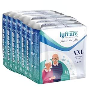 Buy Lyfcare Adult Diapers XXL Size - 60 Units (Pack of 6) | Unisex ...