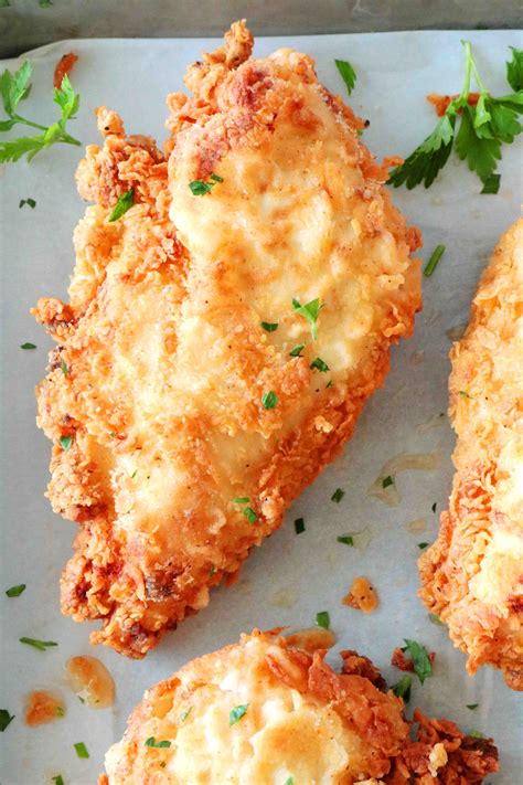 Crispy Buttermilk Fried Chicken Breast - The Anthony Kitchen