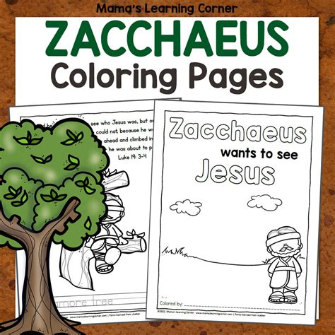 Zacchaeus Bible Story Printable - who was zacchaeus in the bible