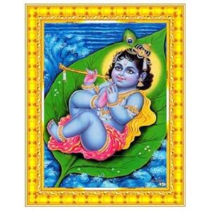 Pavan Photo Laminations Laddu Bal Gopal Lord Shri Krishna Baby Child ...