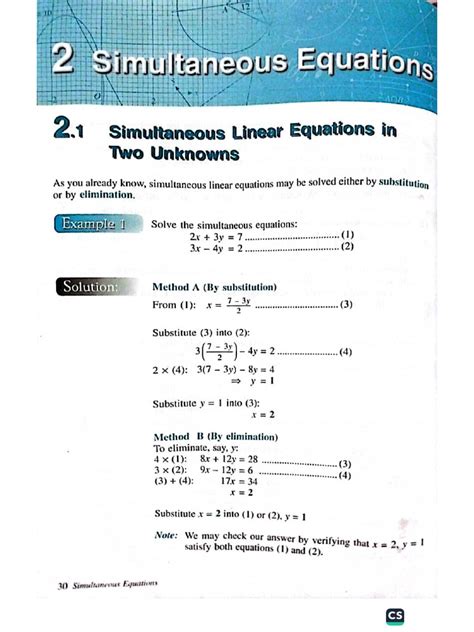 Image result for Simultaneous Equations Rules for Signs