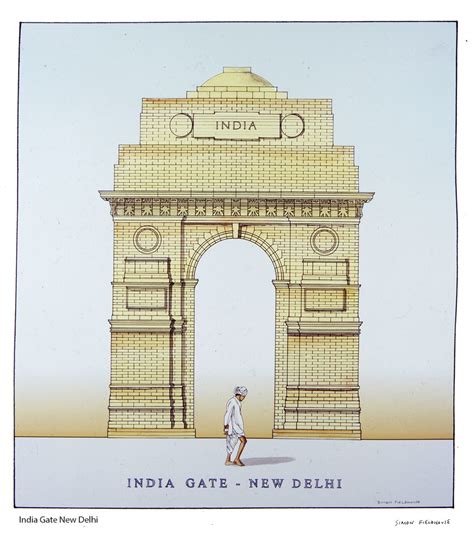 India Gate Drawing at PaintingValley.com | Explore collection of India Gate Drawing