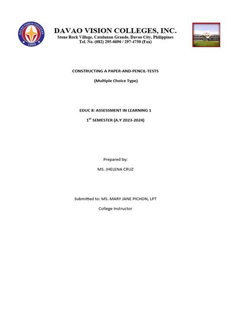 Image result for Project Paper Test