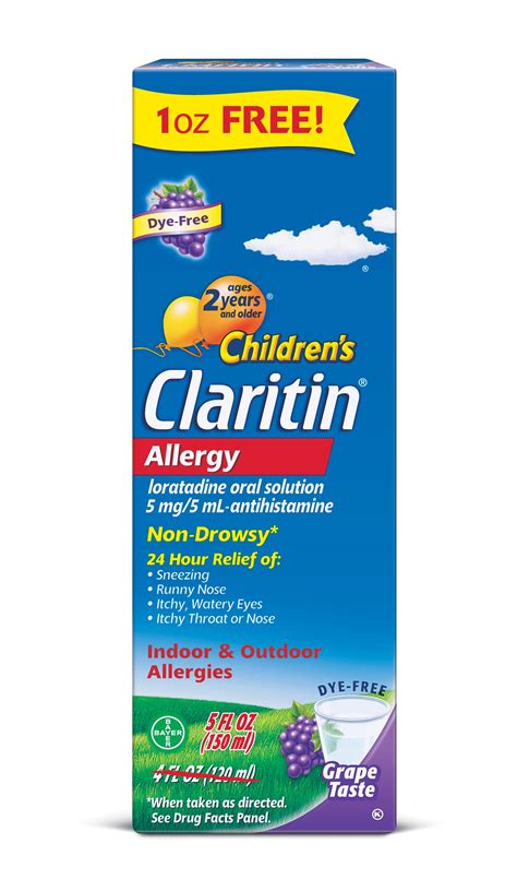 Children's Liquid Claritin Dosage Chart at Crystal Frasher blog