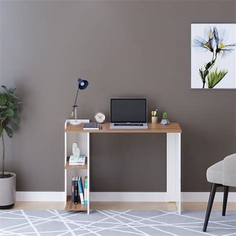 FURNEASER Lumia Engineered Wood Study Table, Workstation, Computer ...