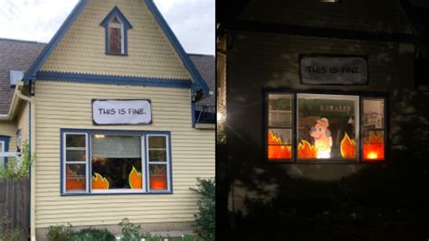 'This Is fine' Halloween Decoration Perfectly Nails 2020 - Culture