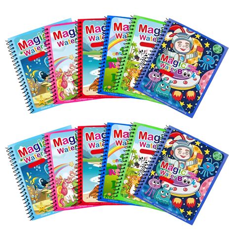 Party Propz Watercolor Book with Watercolor Brush Pen - Set of 12 Pcs ...