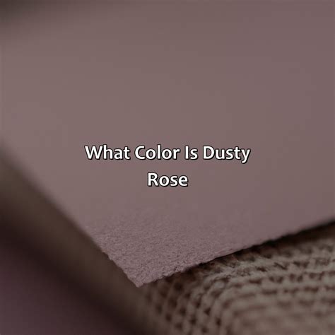 What Color Is Dusty Rose - colorscombo.com