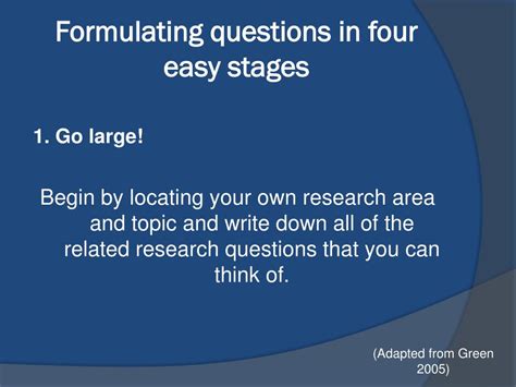 Image result for Formulating Research Questions