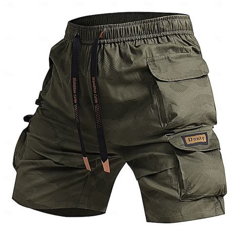 Men's Cargo Shorts Camping Shorts Camo Shorts Hiking Shorts Elastic ...