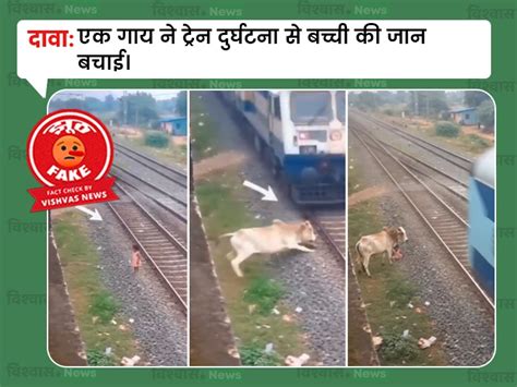 Fact Check: ट्रेन की टक्कर से बच्ची को बचाती गाय का वायरल वीडियो AI ...