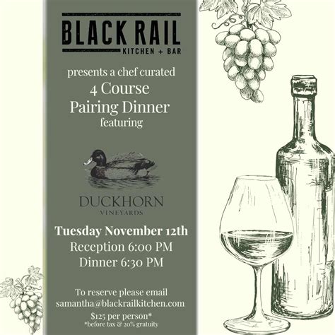Events - Black Rail Kitchen + Bar