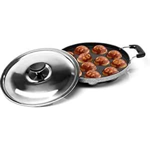Buy Non-Stick Aluminum Appam Pan Paniyarakkal / Appa Patra 12 Cavity ...