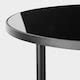 ÄSPERÖD side table, black/glass black, 45 cm (173/4") - IKEA