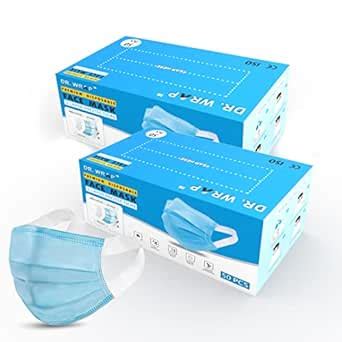 DR. WRAP - Use and Throw Mask Pack of 100 - Filters Small Dust Particle ...